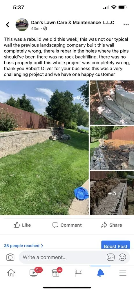 Local yard maintenance experts serving Wentzville, MO - Dans Lawn Care and Maintenance