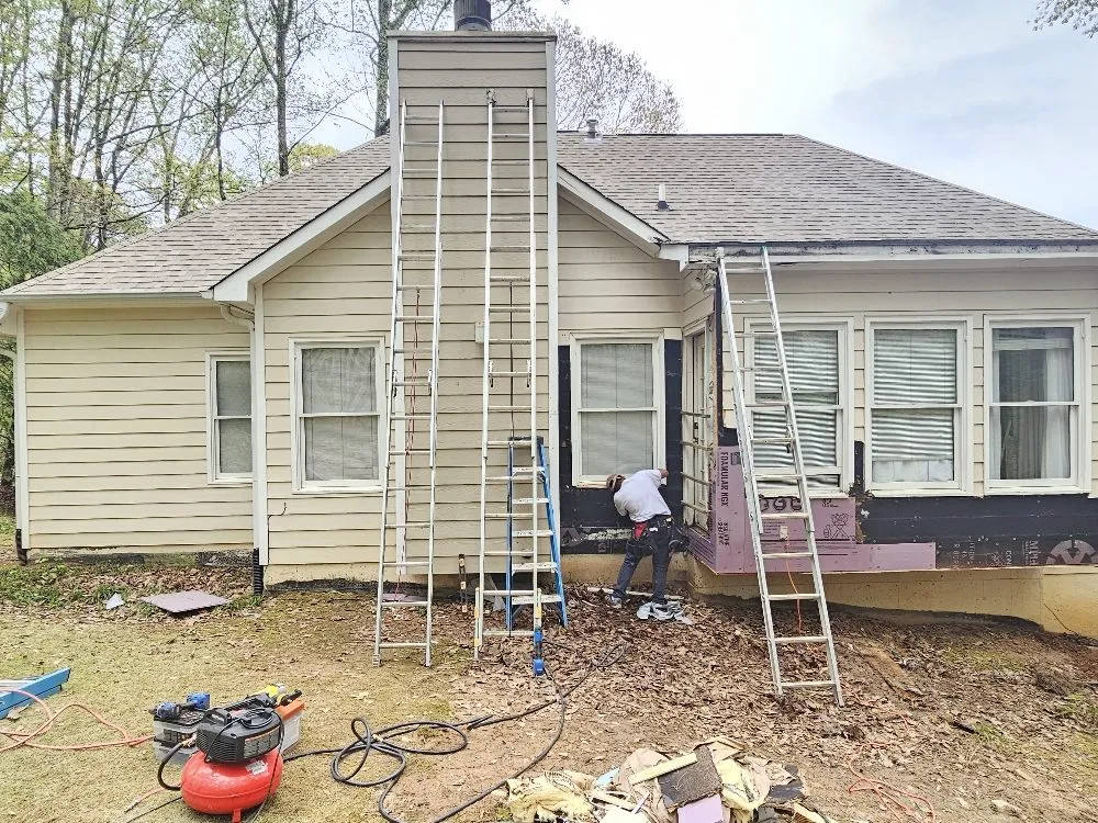 Professional yard maintenance in Woodstock, GA by Dans Tree and Landscaping