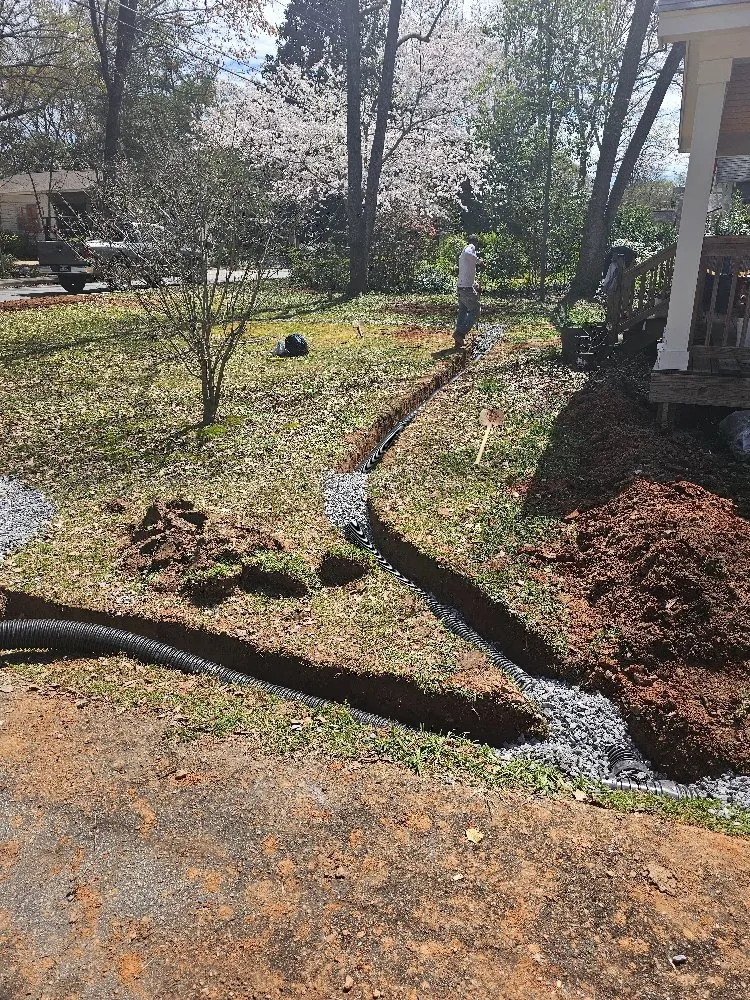 Custom lawn care service for outdoor upgrades in Woodstock, GA by Dans Tree and Landscaping