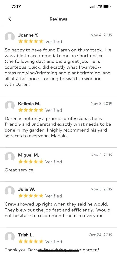 Custom landscape installation in Honolulu, HI by Daren Lawn Care