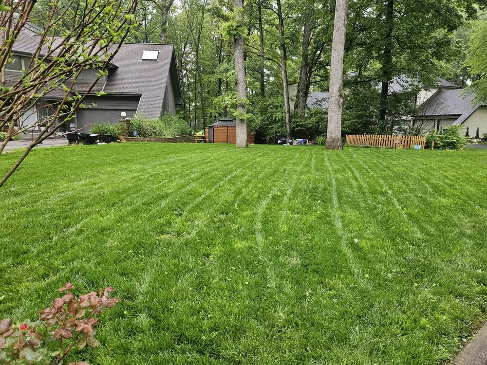 Reliable lawn mowing service for year-round maintenance in Worthington, OH by Darescape Landscaping & Services