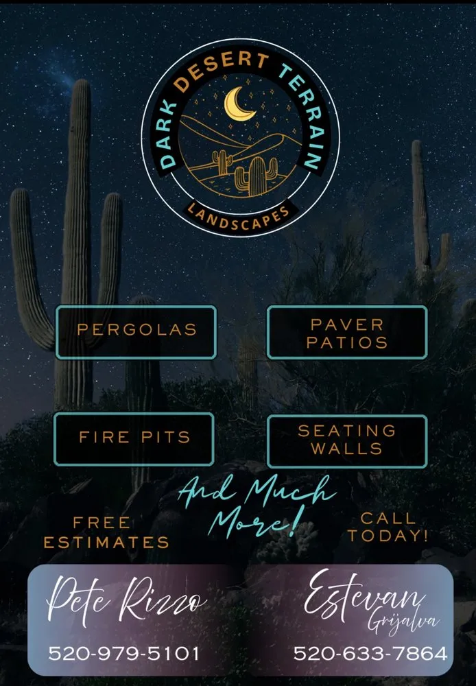 Professional garden landscaping with custom design across Tucson, AZ - Dark Desert Terrain