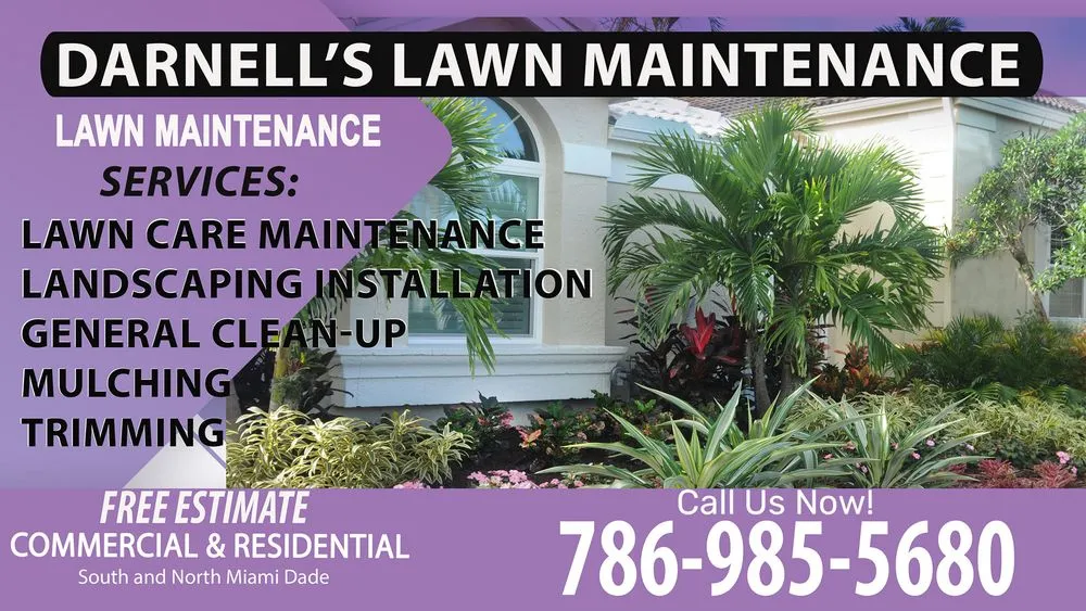 Custom landscape installation experts serving Miami, FL - Darnells Lawn Maintenance
