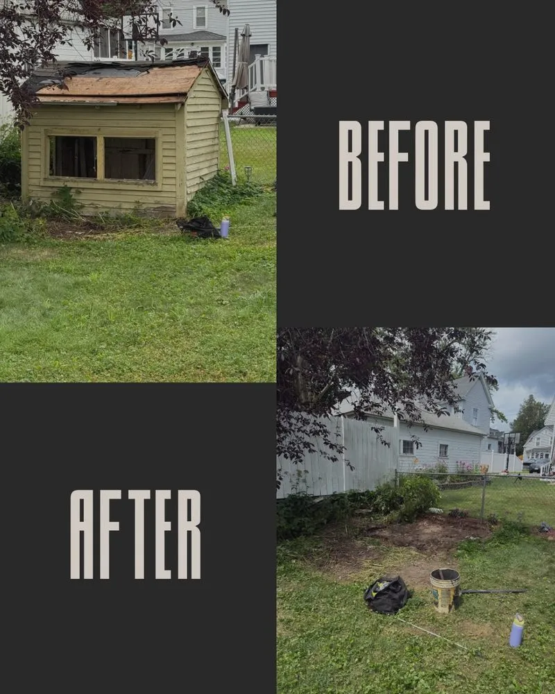 Custom lawn mowing service with custom design in Leominster, MA by Darts Organic