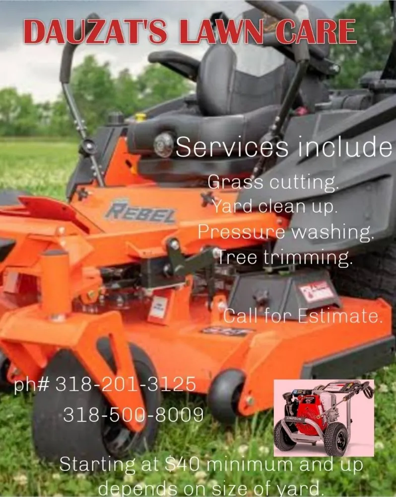 Custom landscaping services in Hessmer, LA by Dauzat's Lawn Care And Handyman