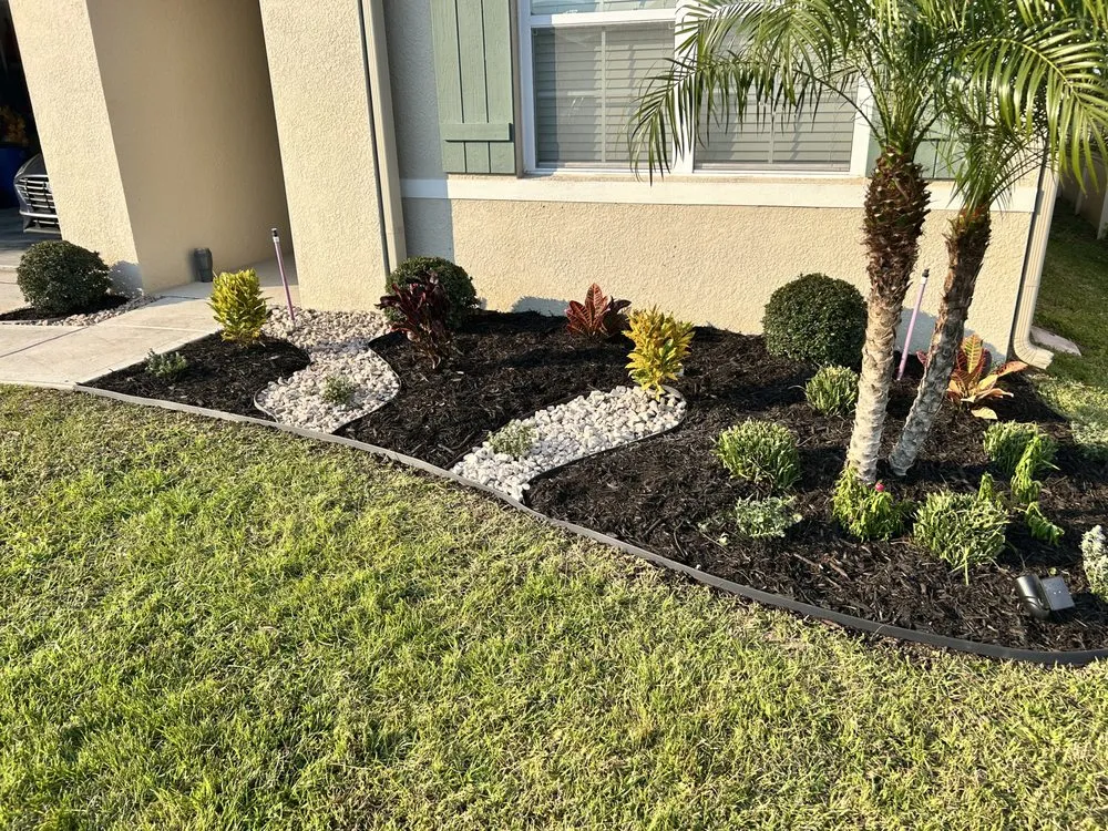 Trusted outdoor landscaping with custom design in Davenport, FL by Davenport Green