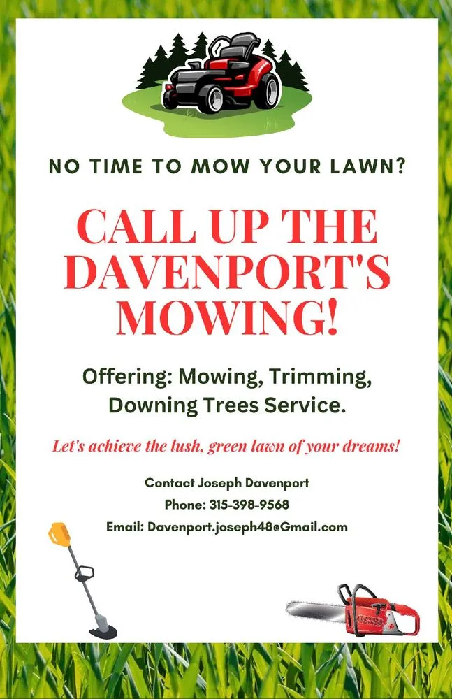 Top-rated residential landscaping experts serving Clyde, NY - Davenport's Mowing