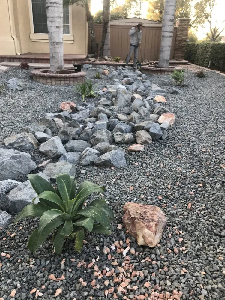 Custom garden landscaping in Perris, CA - Daves Landscaping & Sprinkler