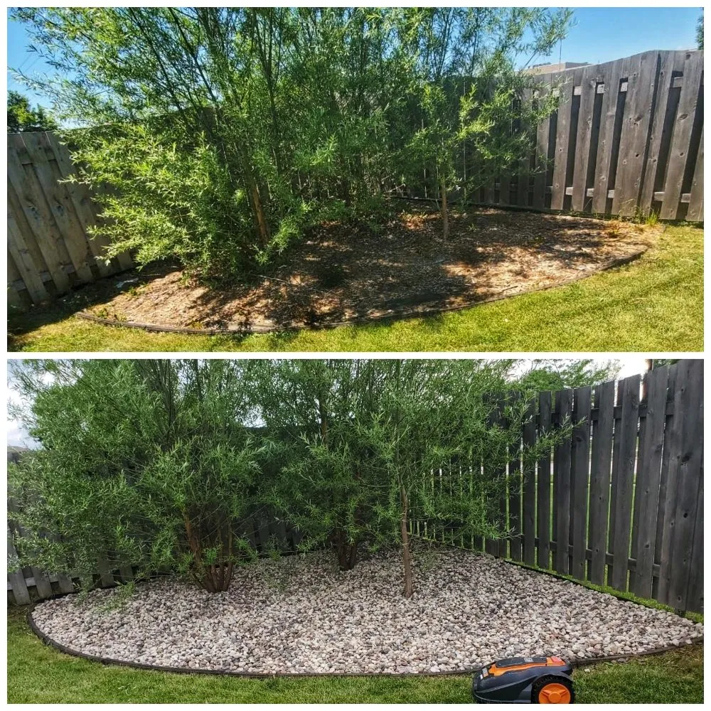 Custom lawn mowing service with custom design across Green Bay, WI - Dave's Landscaping and Snow Removal