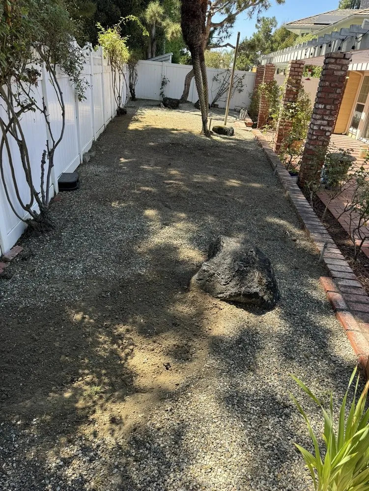 Custom landscape installation in San Juan Capistrano, CA - David Bahena Yard, Tree, and Home Services