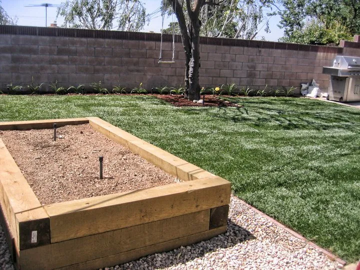 Custom landscape installation in Temple City, CA by David's Landscaping