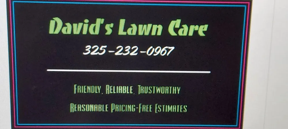Professional yard maintenance in Abilene, TX by David's Lawn Care