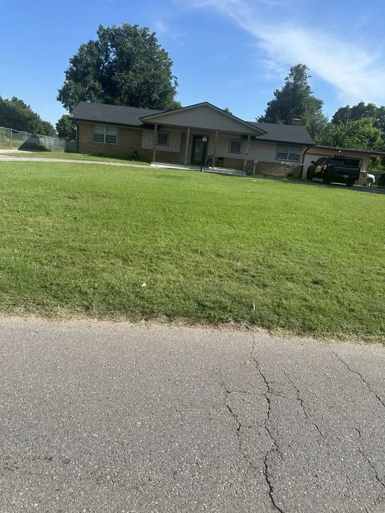 Professional landscape installation for homes in Oklahoma City, OK by David’s Lawn Care