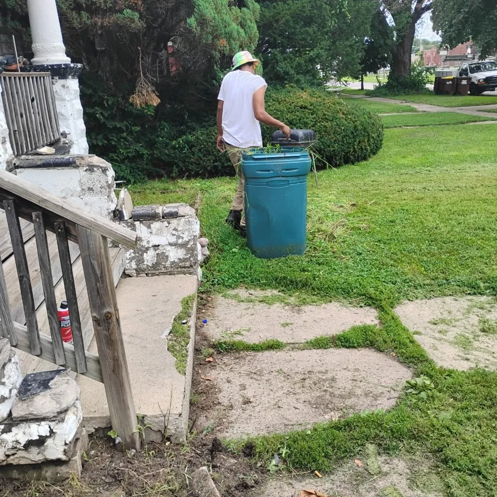 Custom residential landscaping for residential properties in Rockford, IL by Davids Repairs And Cleaning Services