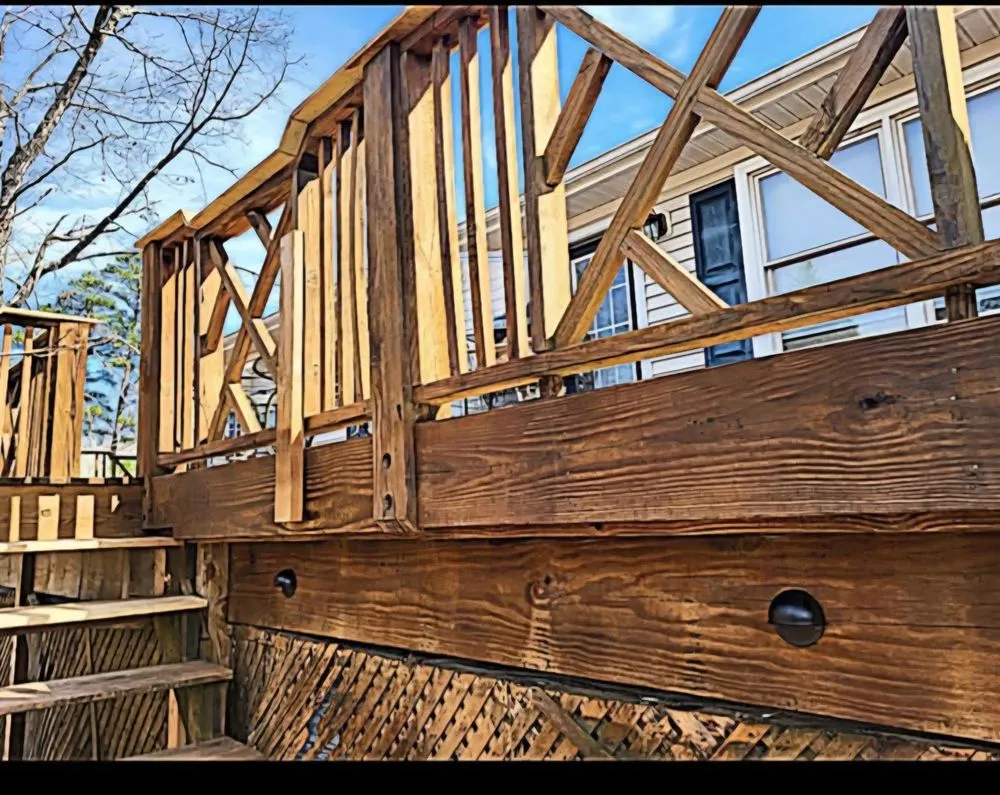 Custom landscape installation in Montvale, VA by Davidson Service
