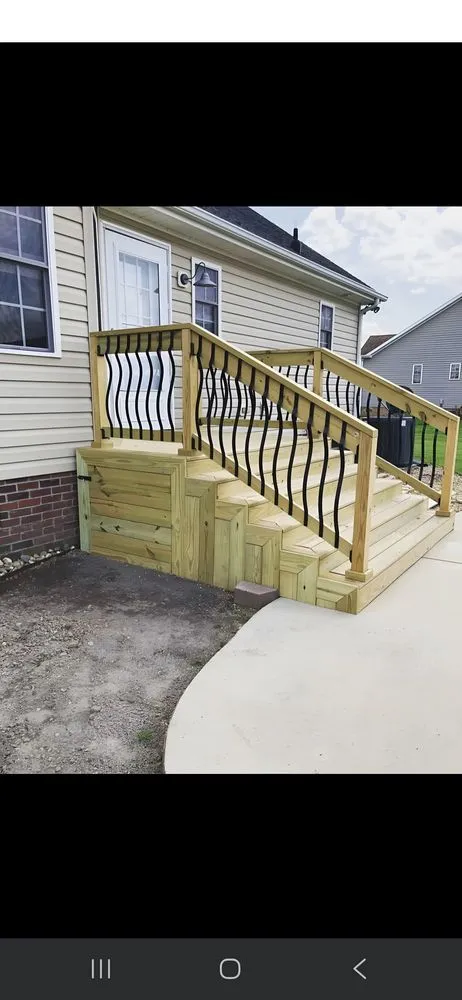 Local yard cleanup service with custom design in Montvale, VA by Davidson Service