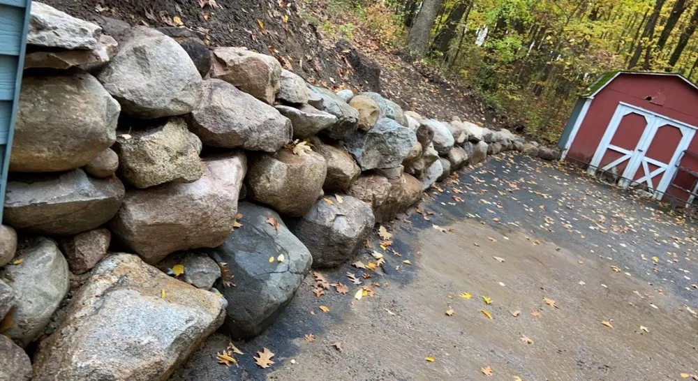 Custom landscape installation for outdoor upgrades in Perry, MI by Davis & Company