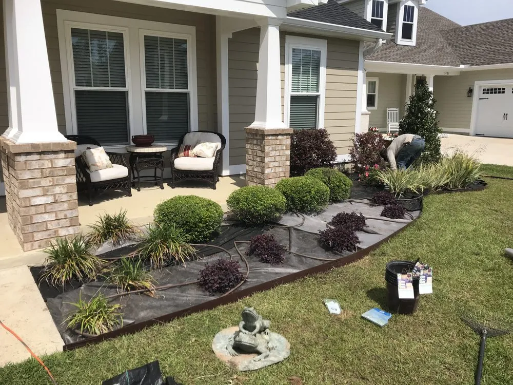 Professional lawn care service with custom design in Tallahassee, FL by Davis Greenscapes