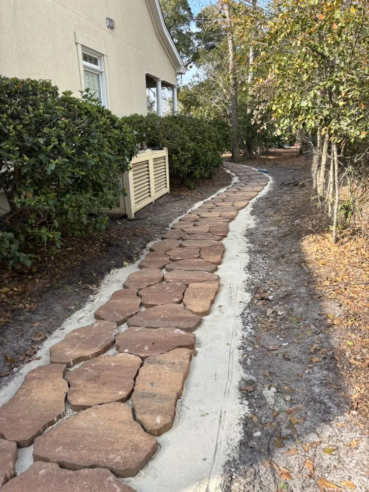 Professional outdoor landscaping with custom design in Bluffton, SC by Davis Mancia Landscaping