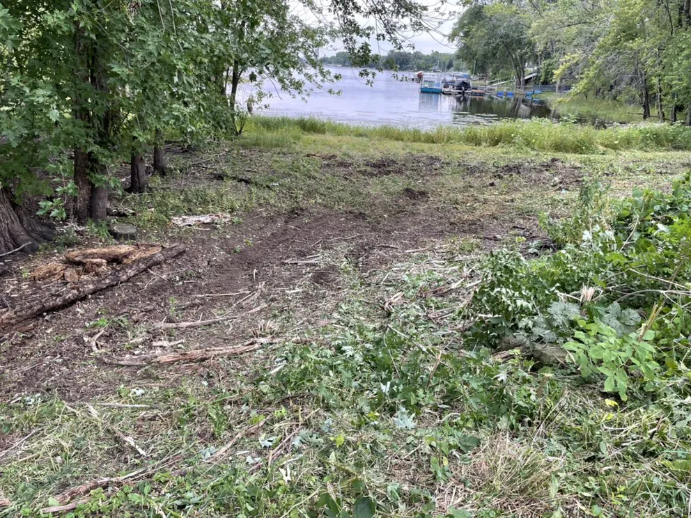 Custom landscape installation in Bangor, WI by Davis Property Services