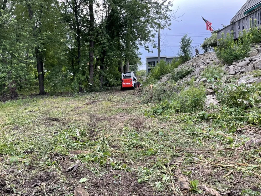 Custom landscape design in Bangor, WI by Davis Property Services