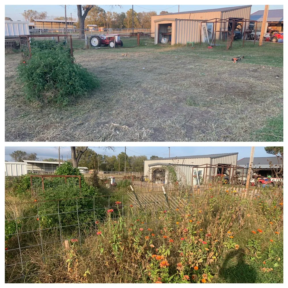 Top-rated landscape installation with custom design in Cushing, OK by Davis Yard and Brush