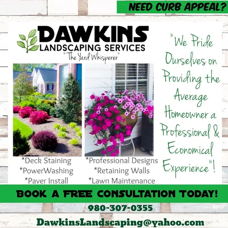 Local landscape installation in Charlotte, NC by Dawkins Landscaping & Lawn Services