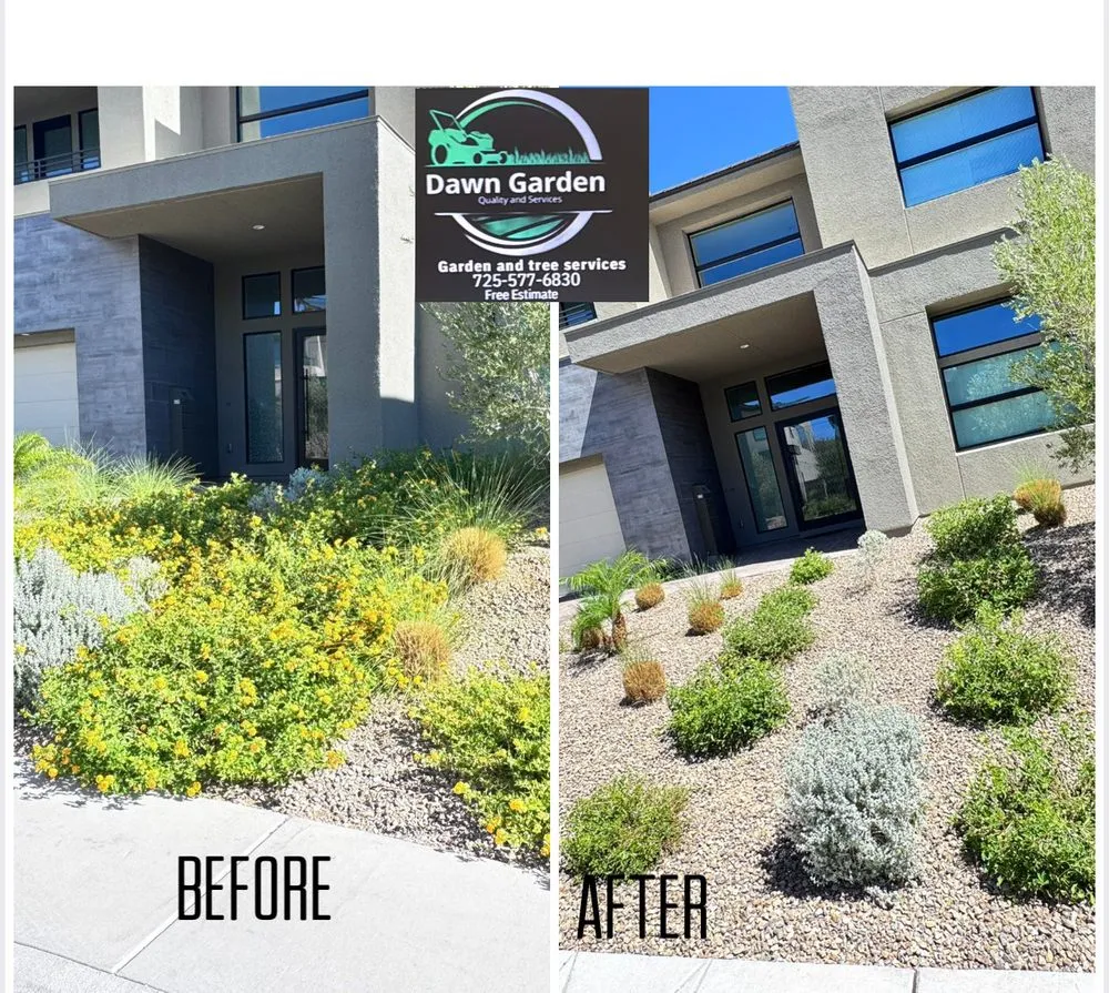 Top-rated landscape installation in Las Vegas, NV by Dawn Garden and Tree Services