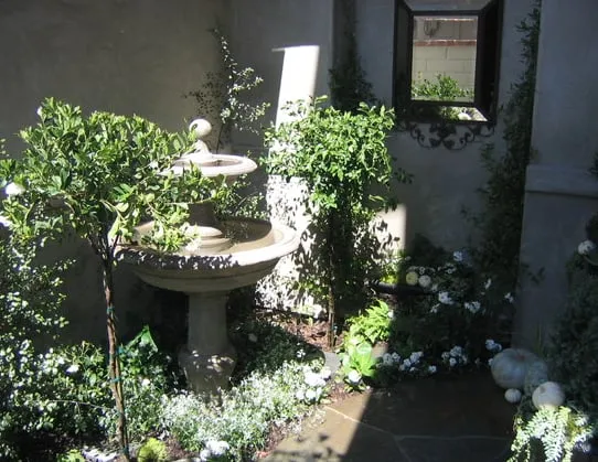 Custom outdoor landscaping with custom design in Santa Ynez, CA by Dawn Marie Designs
