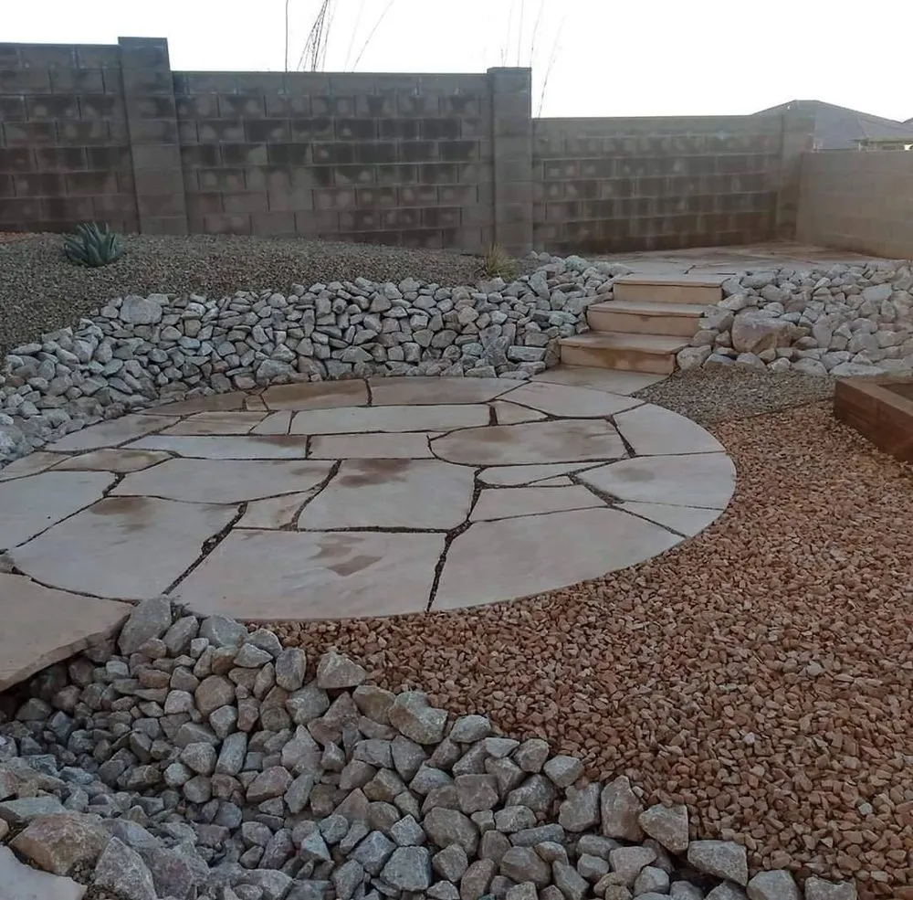 Custom garden landscaping for year-round maintenance in Prescott, AZ by Day Excavation and Landscaping