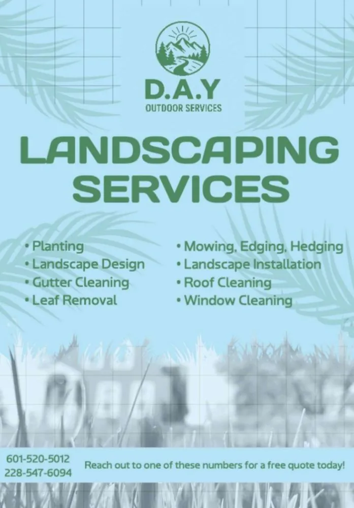 Affordable landscaping services with custom design across Hattiesburg, MS - DAY Outdoor Services