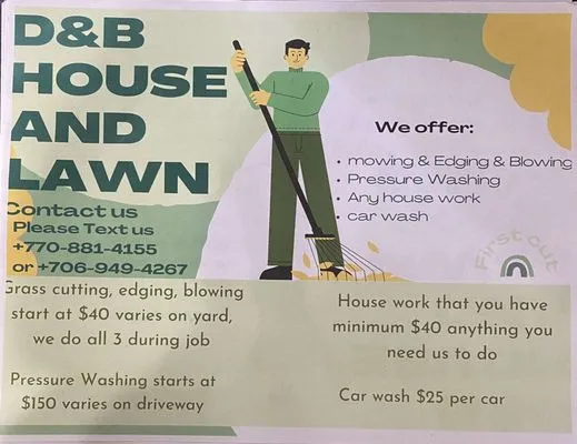 D&B House And Lawn Logo