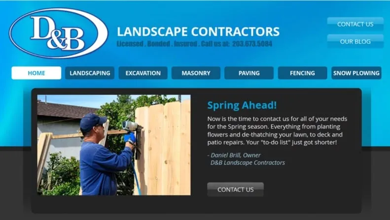 Reliable yard cleanup service in Stratford, CT by D&B Landscape Contractors