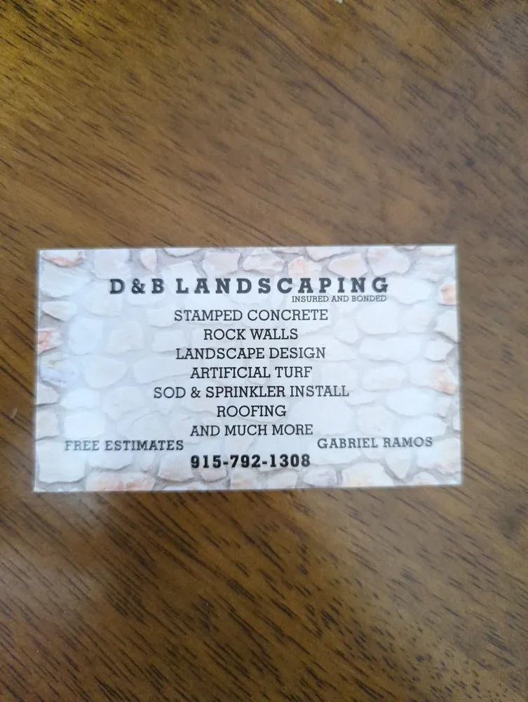 Custom residential landscaping experts serving Canutillo, TX - D&B Landscaping