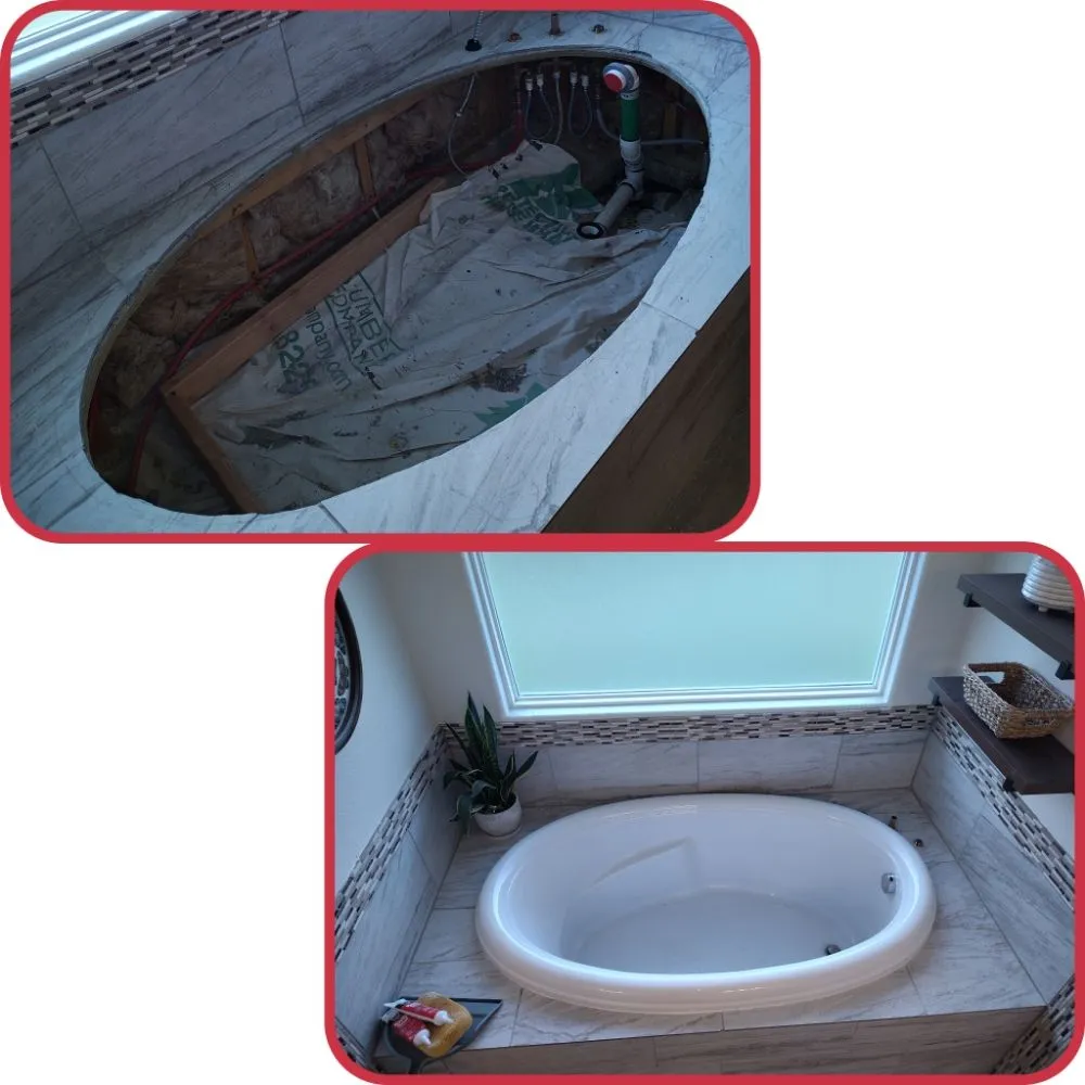 Custom landscape installation with custom design in Converse, TX by DBC Handyman