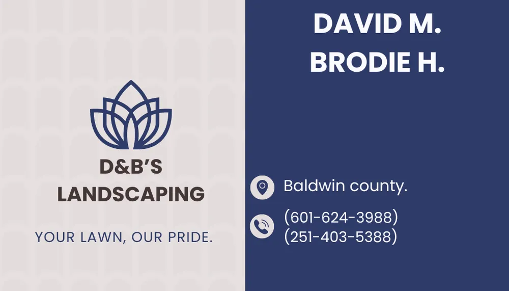 Reliable outdoor landscaping in Bon Secour, AL - D&B’s Lawncare