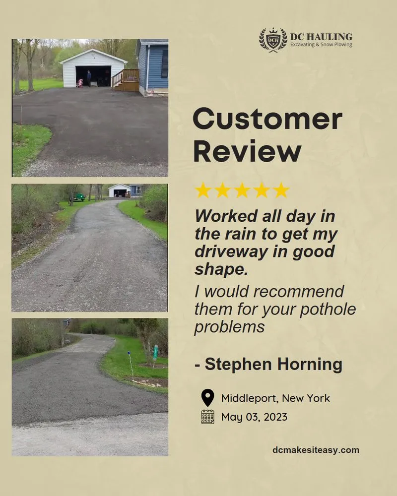 Affordable lawn care service in Holley, NY - DC Hauling Excavating & Gravel Driveway Specialists