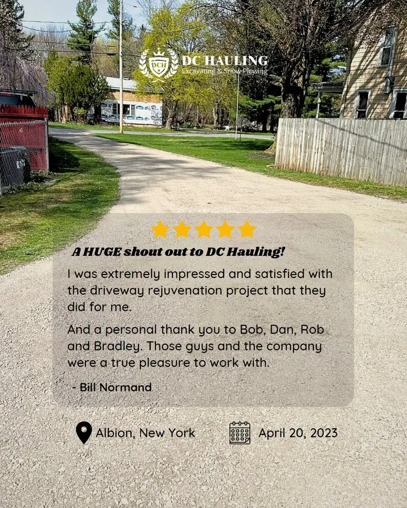 Professional landscape design for year-round maintenance in Holley, NY by DC Hauling Excavating & Gravel Driveway Specialists