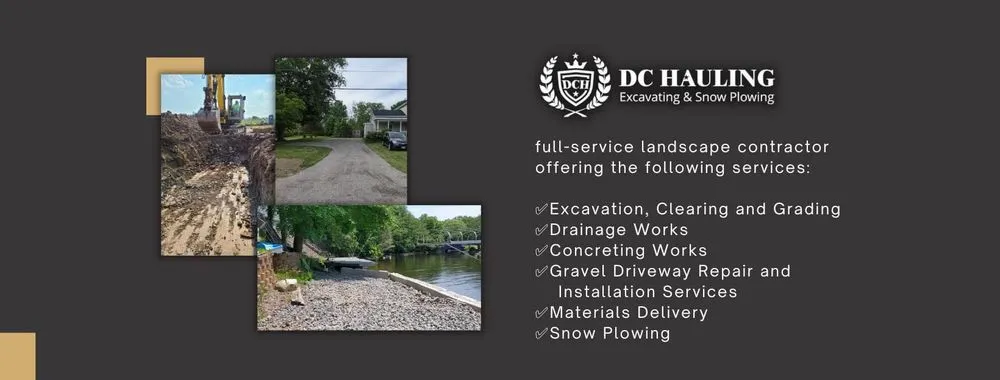 Custom residential landscaping for residential properties across Holley, NY - DC Hauling Excavating & Gravel Driveway Specialists