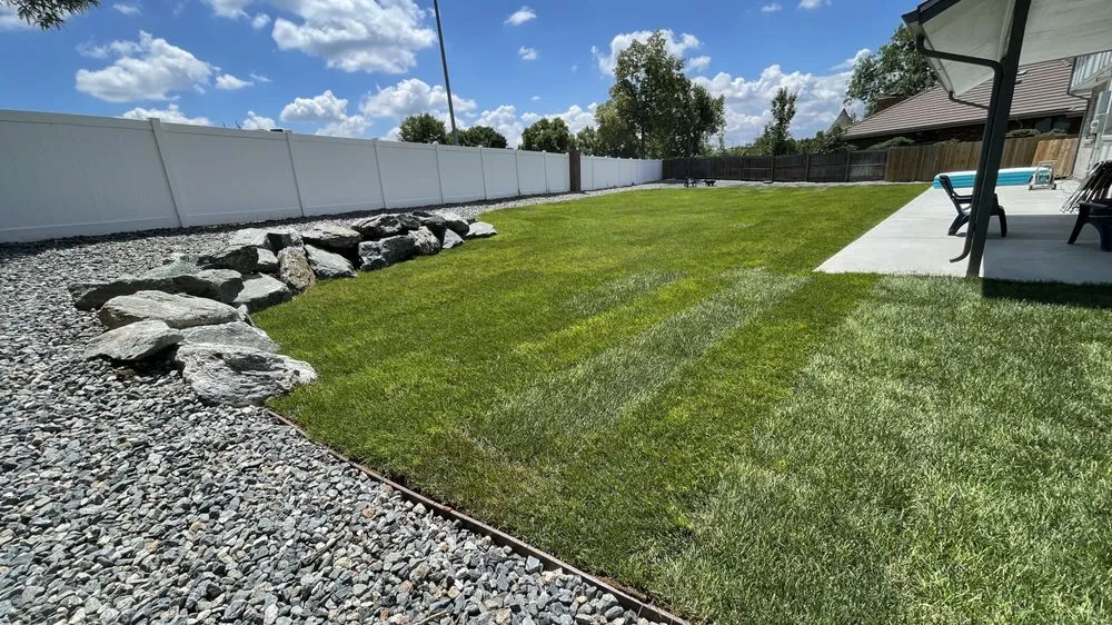 Custom yard cleanup service with custom design in Lakewood, CO by DC Landscape