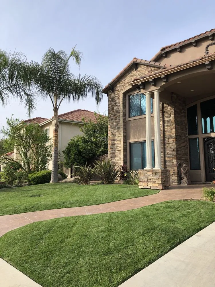Custom garden landscaping for outdoor upgrades in Porterville, CA by DC Lawn Care