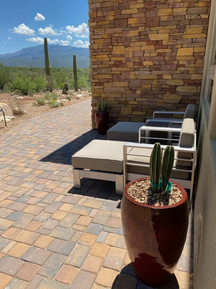 Top-rated outdoor landscaping with custom design in Tucson, AZ by DCJ & Associates