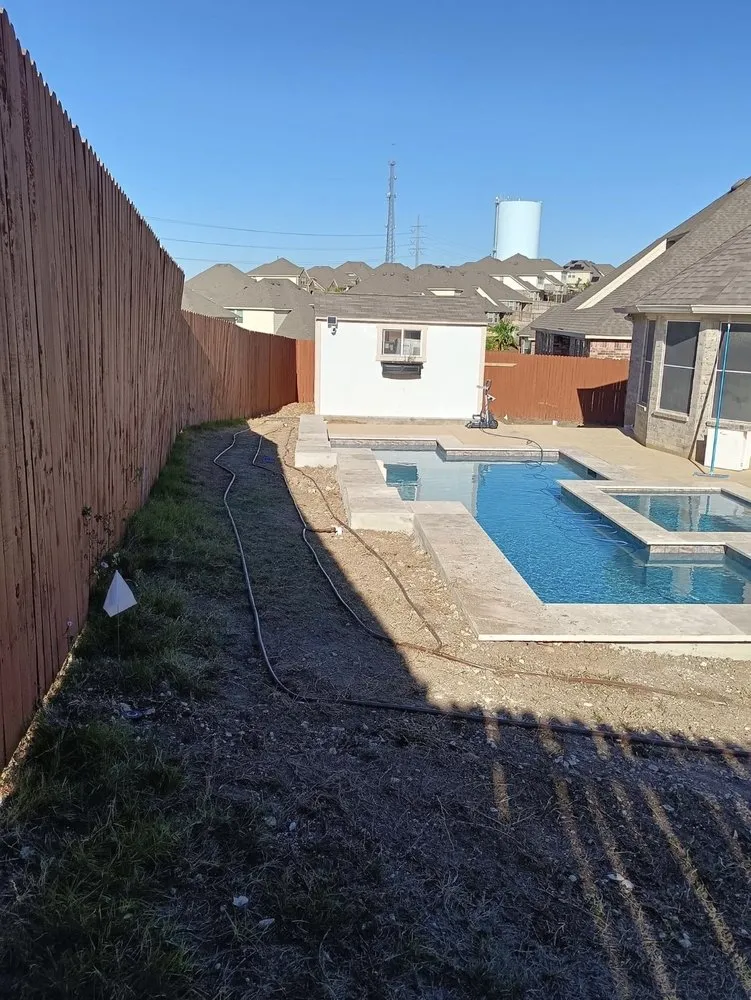 Custom yard cleanup service in San Antonio, TX by D&D Fence & Landscaping