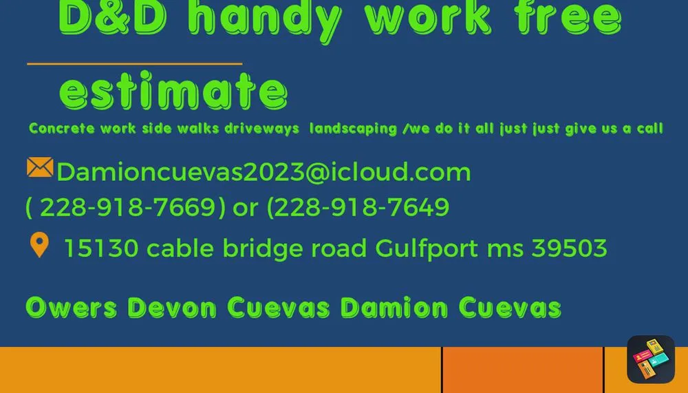 Custom residential landscaping in Gulfport, MS - D&D handy work