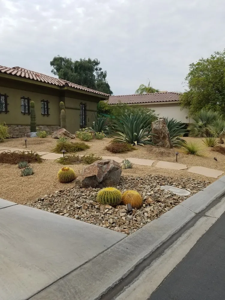 Custom landscape installation for year-round maintenance across Thousand Palms, CA - DD Landscaping