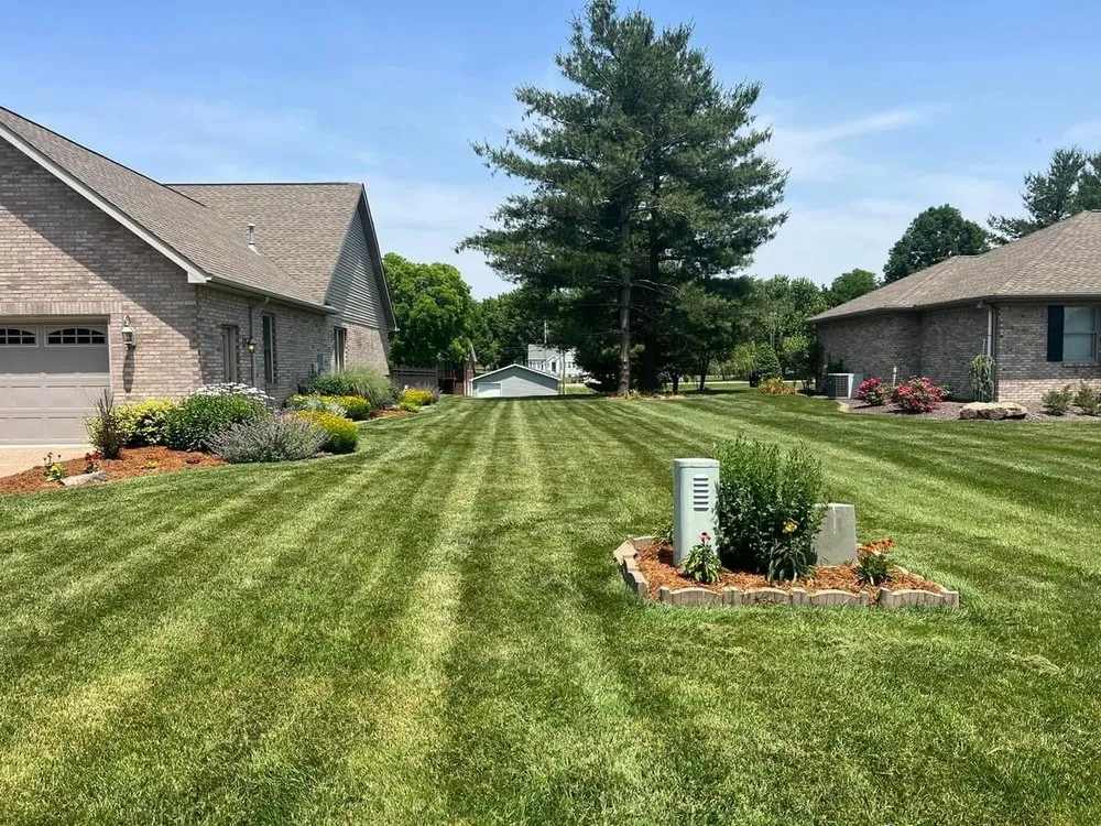 Professional landscaping services for residential properties in Evansville, IN by D&D Lawn Care