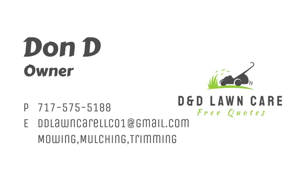 D&D Lawn Care Logo