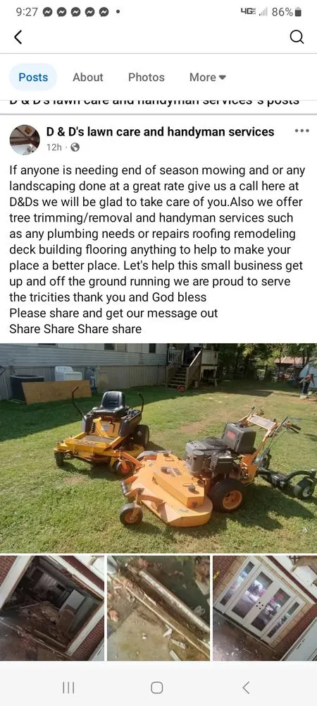 Local landscape installation with custom design across Erwin, TN - D&D Lawncare & Handyman Service