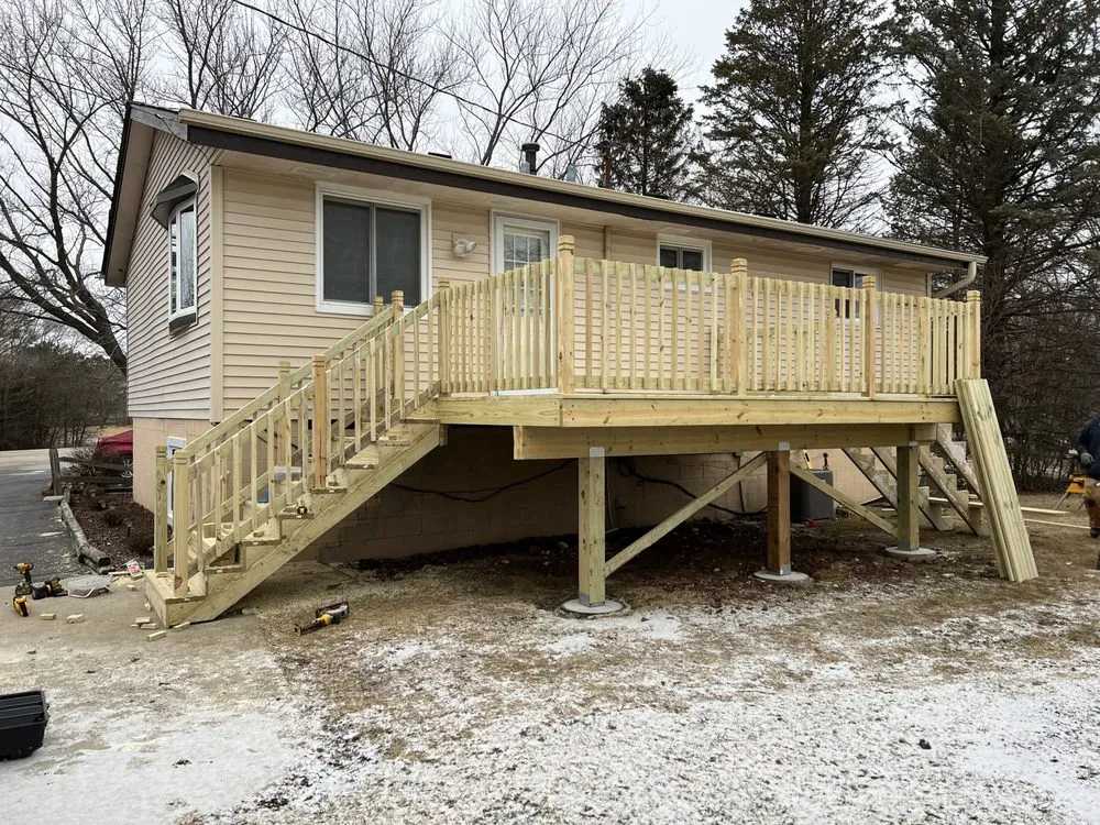 Affordable outdoor landscaping for residential properties in East Troy, WI by D&D Services