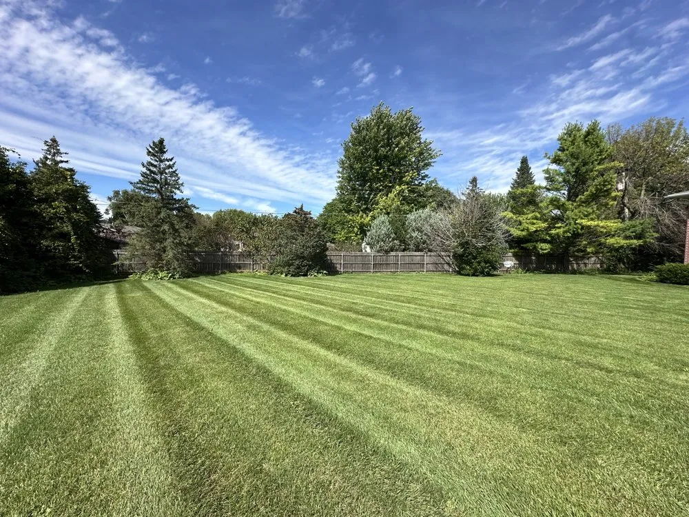 Custom yard cleanup service for beautiful yards in Appleton, WI by De Leon's All-Season Services